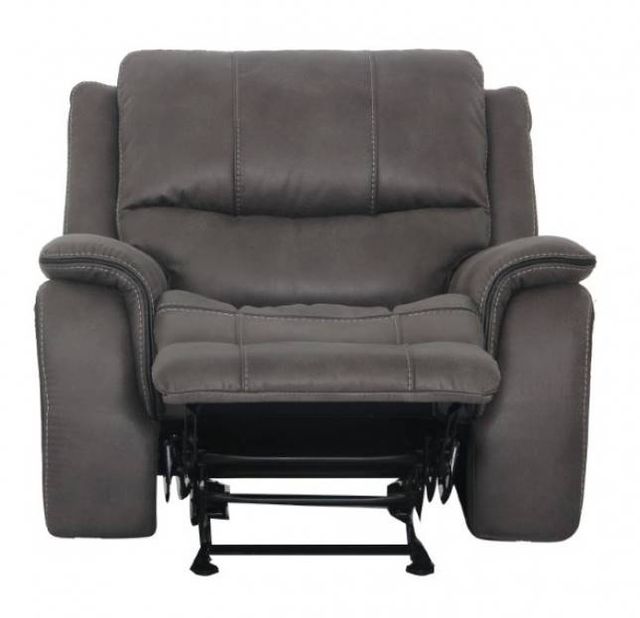 Furniture of America® Henricus Dark Gray Manual Glider Recliner-3