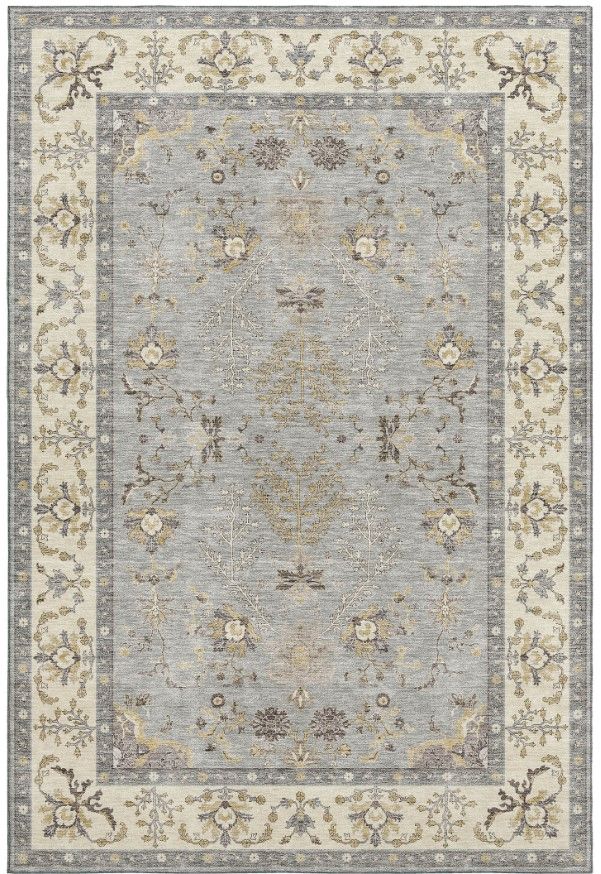 Dalyn™ Rug Company Hatay HY9 Gray 5'x8' Area Rug-0