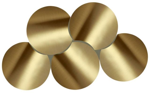 Meridian Furniture Dimple 5-Piece Gold Modular Nesting Coffee Table Set-1