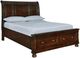 Millennium® by Ashley® Porter Rustic Brown Queen Storage Sleigh Bed-1