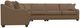 La-Z-Boy® Charlie Cappuccino Sectional with Custom Layout Options-2