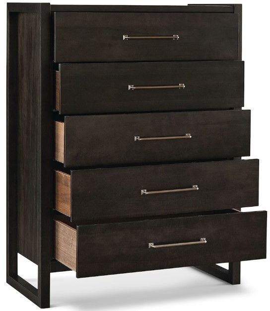Bassett® Furniture BenchMade Braddock Dark Chestnut Maple Chest of Drawers-2