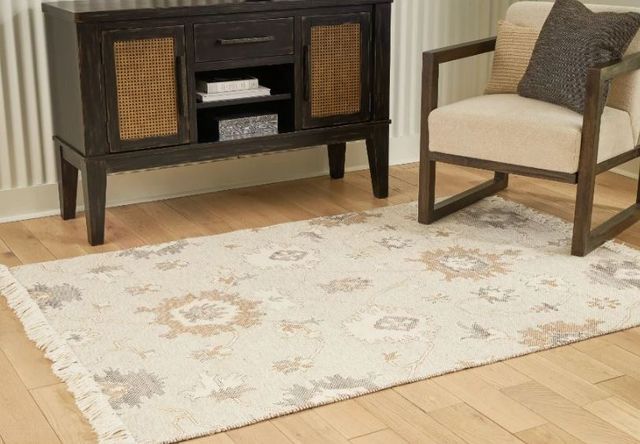 Signature Design by Ashley® Calkin Caramel/Gray/Linen 5'x7' Rectangular Rug-3