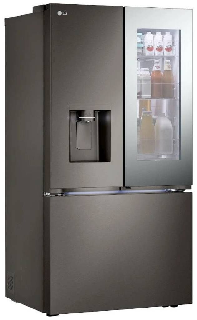 LG 36" 26 Cu. Ft. PrintProof™ Black Stainless Steel Counter Depth French Door Refrigerator-2