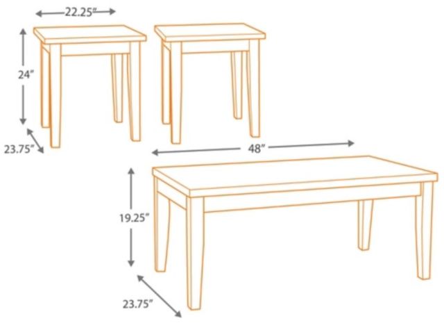 Signature Design by Ashley® Maysville 3-Piece Black/Gray Occasional Table Set-1