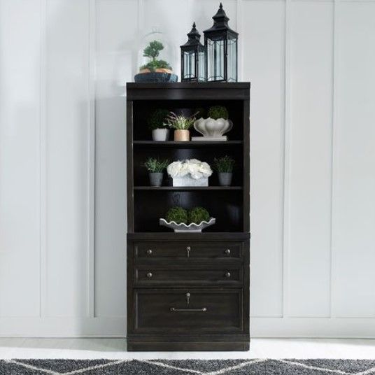 Liberty Furniture Harvest Home Chalkboard Hutch and Cabinet Set-1