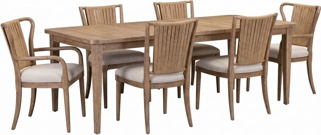 Liberty Furniture Sheridan Pointe 7-Piece Natural/Vintage Natural Alternate Dining Table Set-0