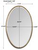 Uttermost® Herleva Gold Oval Mirror-3