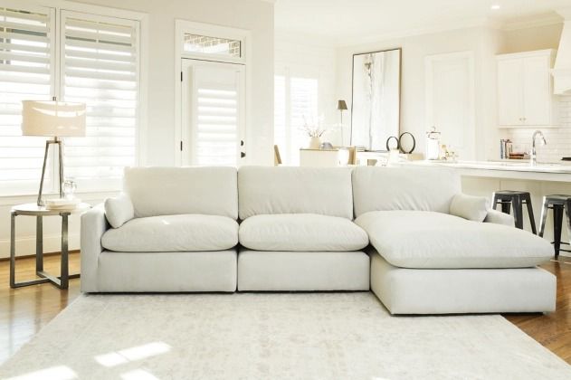 Signature Design by Ashley® Sophie 3-Piece Ivory Right-Arm Facing Sectional and Chaise-1