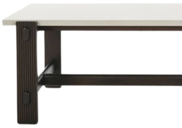 Rowe® Kindred Mineral Top Rectangle Dining Table with Godiva Base-1
