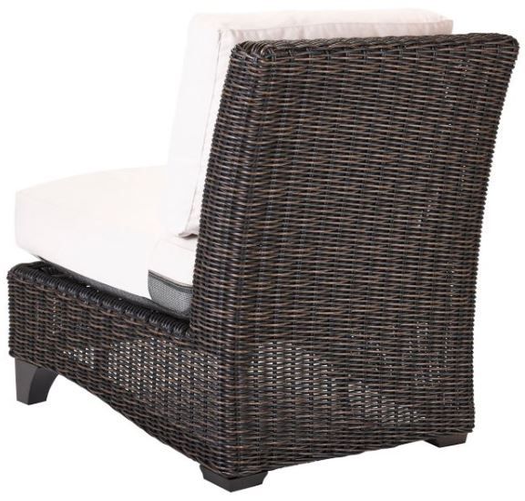 Lane Venture® Customizable Requisite Aluminum/Hand Woven Armless Chair-2