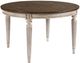 American Drew® Southbury Wirebrushed Oak Round Dining Table with Off-White Base-0