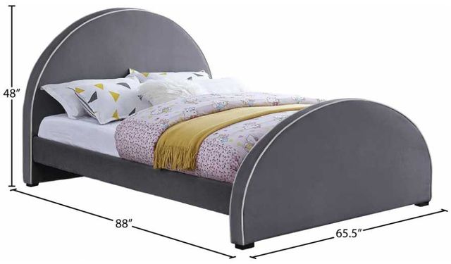 Meridian Furniture Brody Grey Queen Bed-3