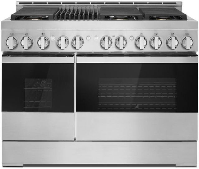 JennAir® Noir™ 48" Stainless Steel Pro Style Natural Gas Range with Grill-0