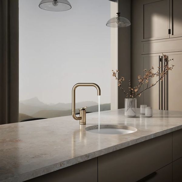 KOHLER® Components® Vibrant Brushed Bronze 13" Single-Handle Bar Sink Faucet with 2-Function Extended-Reach Spout-2