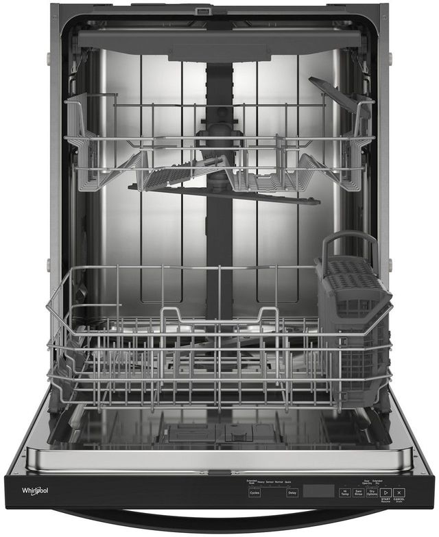 Whirlpool® 24" Black Top Control Built In Dishwasher-1