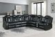 New Classic® Home Furnishings Orion II 3-Piece Black L-Shape Power Reclining Sectional-1