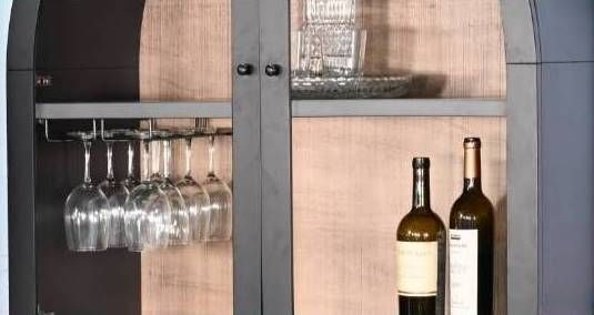 Sunny Designs™ Bar & Game Black Magic/Buckskin Wine Bar-6