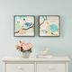 Olliix by Intelligent Design Blooming Florals 2 Piece Set Blue Gel Coat Deco Box-0