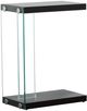 Steve Silver Co. Elaina Glossy Black Chair Side End Table with Glass Frame-0