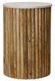 StyleCraft Tobacco Brown Drum Side Table -0