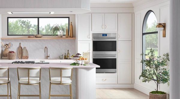 Wolf E Series 30" Stainless Steel Transitional Built in Double Electric Wall Oven