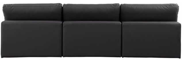 Meridian Furniture Comfy 3-Piece Black Armless Sofa-3