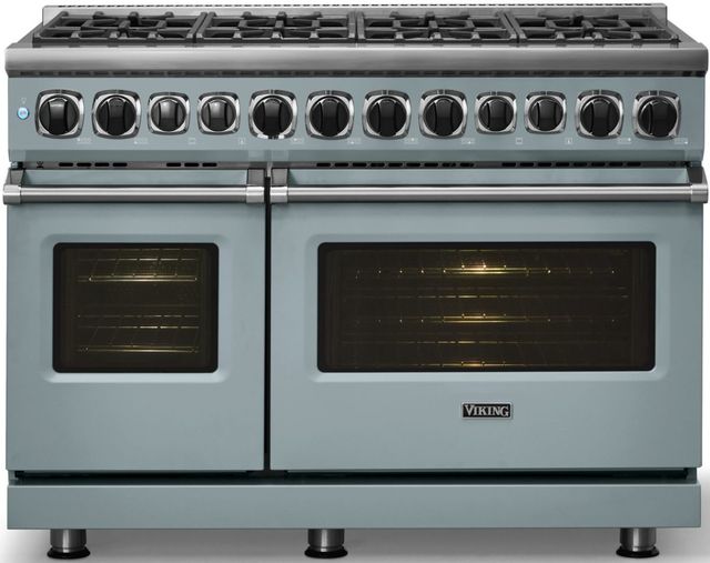 Viking® 7 Series 48'' November Sky Sealed Burner Pro Style Dual Fuel Range-2