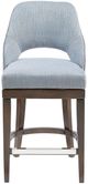Olliix by Madison Park Blue Jillian Counter Stool with Swivel Seat-1