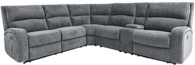 Parker House® Polaris 6-Piece Bizmark Gray Sectional-0