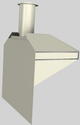 Vent-A-Hood® A Series 42" Biscuit Retro Style Wall Mounted Range Hood-4