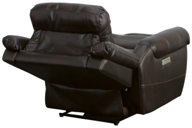 Flexsteel® Oscar Brown Power Recliner with Power Headrest-8