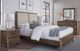 Vaughan-Bassett Woodbridge Dark Cashmere/Gray King Upholstered Panel Bed-1