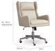 Bassett® Furniture HomeWork Lincoln Taupe Office Chair-5