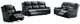 Mazin Furniture Bartholomew Black Manual Reclining Sofa-3