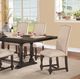 Winners Only® Xcalibur Espresso/Oatmeal Upholstered Side Chair-1