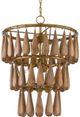 Currey & Company Savoiardi Natural/Vintage Brass Chandelier-1