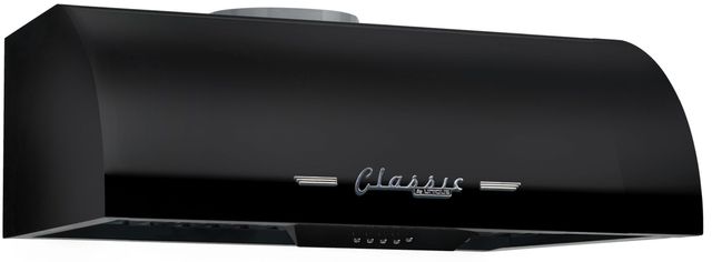 Unique® Appliances Classic Retro 24” Midnight Black Under Cabinet Range Hood-1