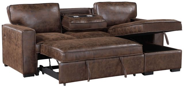 Global Furniture USA U0203 Coffee Reversible Pull Out Sofa Bed-1
