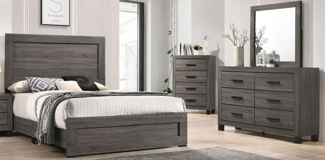 American Wholesale Furniture Salt Creek 3-Piece Distressed Gray Queen Bedroom Set-3