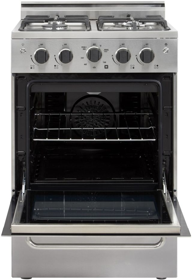 Unique® Appliances Prestige 24" Stainless Steel Freestanding Gas Range-1