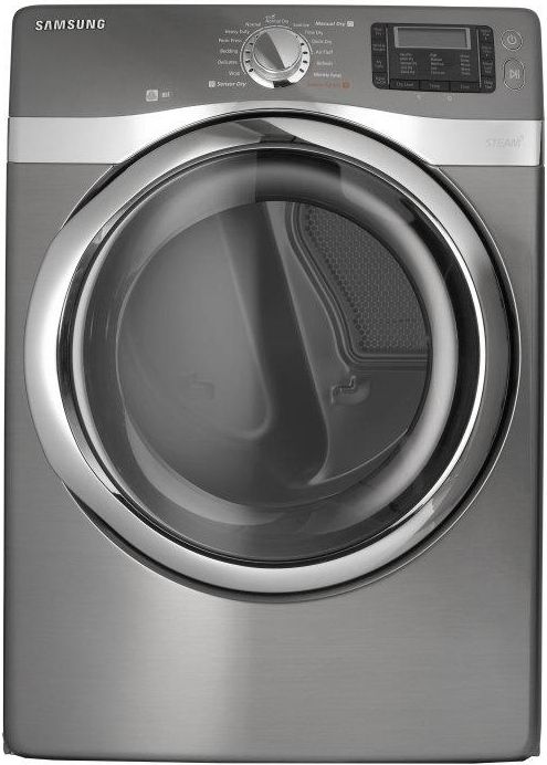 Samsung 7.5 Cu. Ft. Stainless Platinum Gas Steam Dryer-0