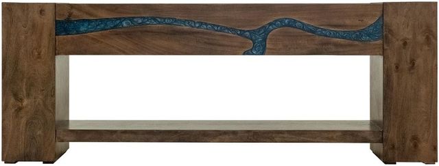 International Furniture Direct Zaphiro Brown Console-2
