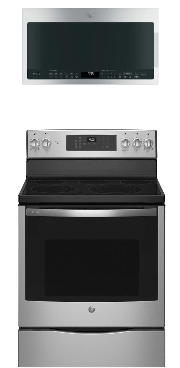 GE Profile™ 2 Piece Stainless Steel Kitchen Package