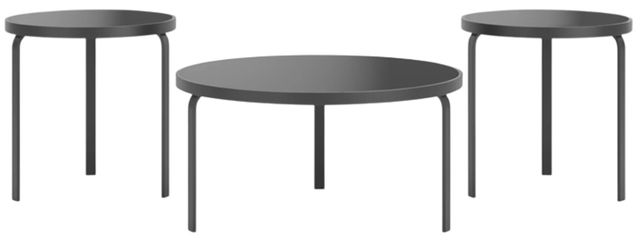 Signature Design by Ashley® Dorylin 3-Piece Matte Black Occasional Table Set-0