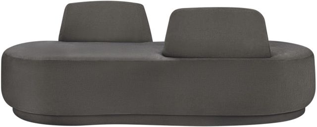 Meridian Furniture Argyle Gray Chenille Fabric Chaise-2