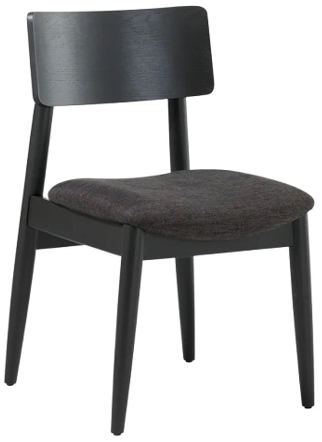 Transformer Table Transformer Dark Gray/Smoked Hickory/Onyx Round Dining Chair-0
