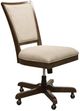 Riverside Furniture Vogue Beige/Plymouth Brown Oak Upholstered Desk Chair-0