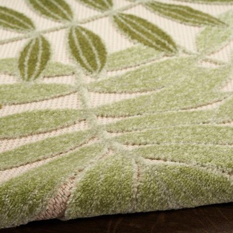 Nourison Home™ Aloha Ivory Green 5'x8' Style 2 Area Rug-4
