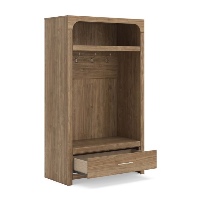 Signature Design by Ashley® Dovander Brown Hall Tree with Storage Bench-2